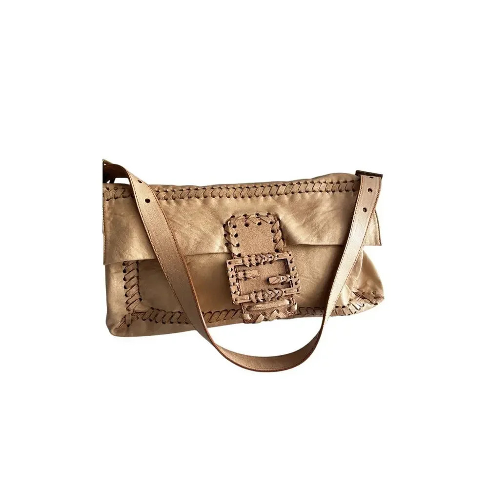 Rare Fendi jumbo whipstitch baguette